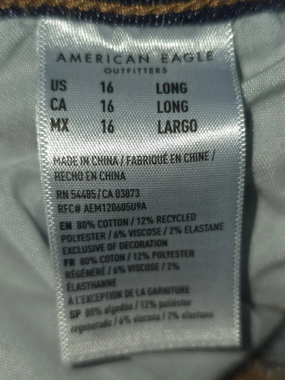 American Eagle Low-Rise Flare Size 16 LONG